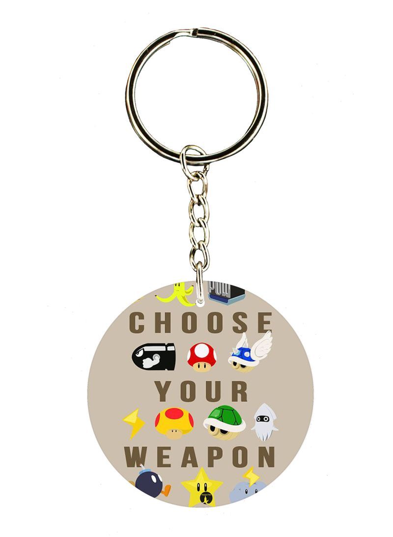 RKN The Video Game Super Mario Printed Keychain