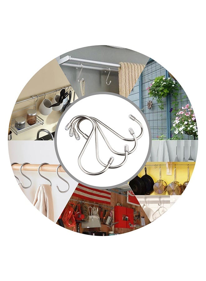 Peachjoy 20 Pack 8cm S Shaped Hooks Stainless Steel Metal Hangers Hanging Hooks for Kitchen, Work Shop, Bathroom, Garden  - Image 5