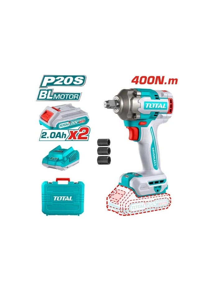 TOTAL 1/2 inch 400 Nm Cordless Drill - TIWLI2040 - Total