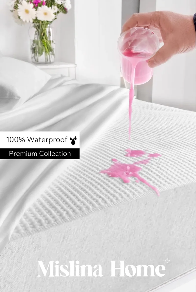ميسلينا Premium Fitted Single Person Liquid Proof Bed Sheet Mattress Mattress 90X190