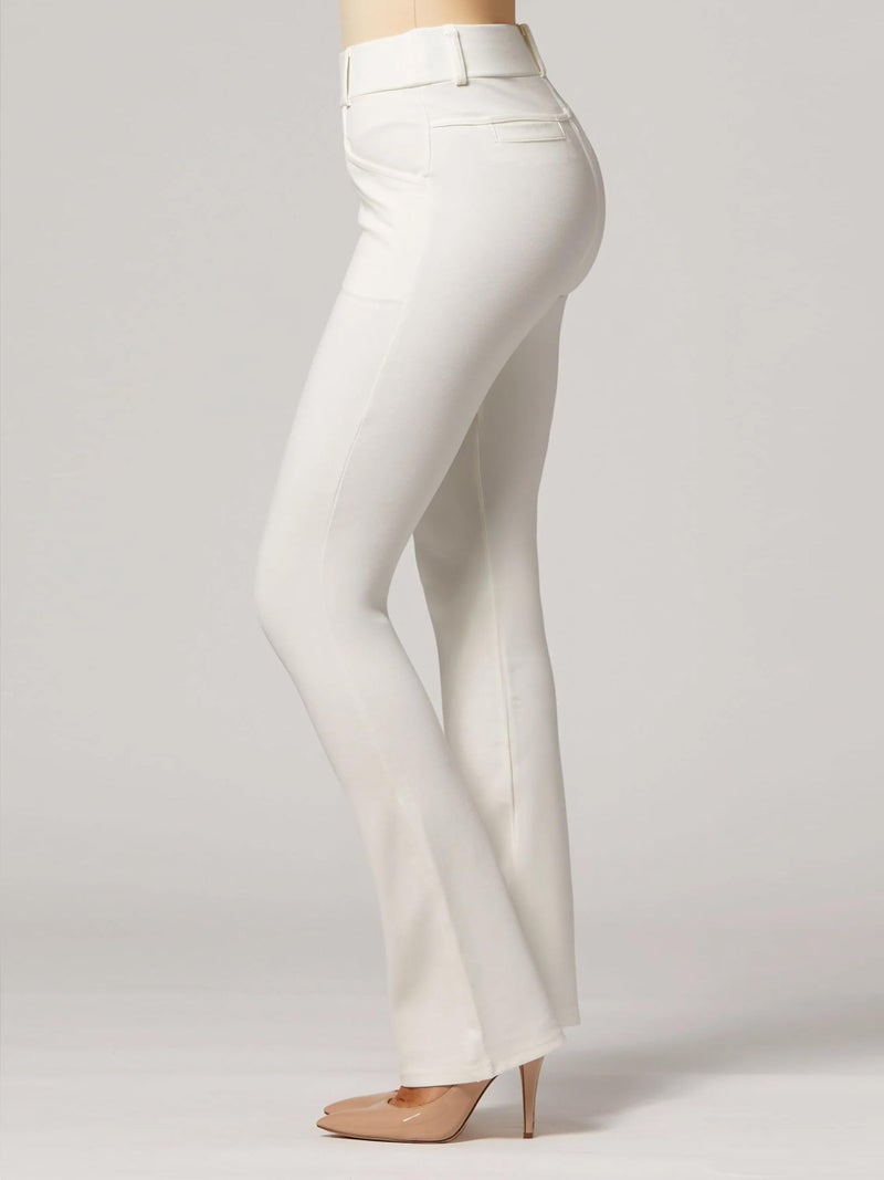 Conceited White Dress Pants Women Tummy Control - Wear to Work Pants Women - Womens Dress Pants - Slacks - Business Casual Office - White - Medium - Image 5