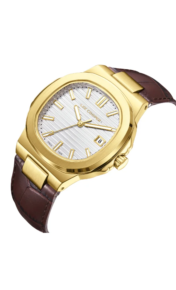 Lee Cooper Men's Leather Analog Watch LC08108.134 - 42 mm