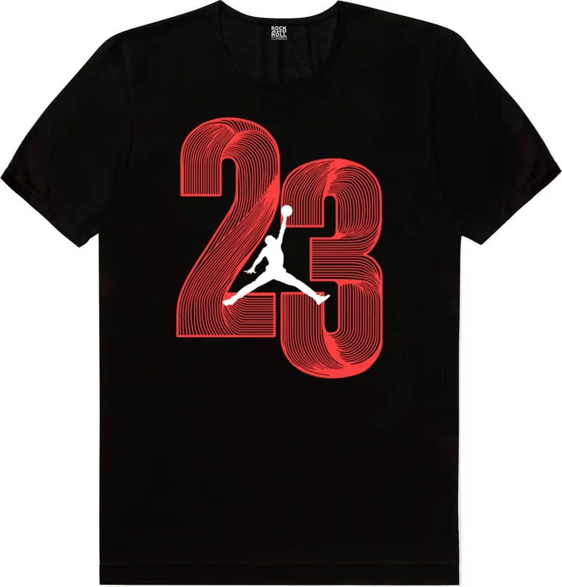 Rock&Roll Twenty Three Black Short Sleeve Men's T-Shirt