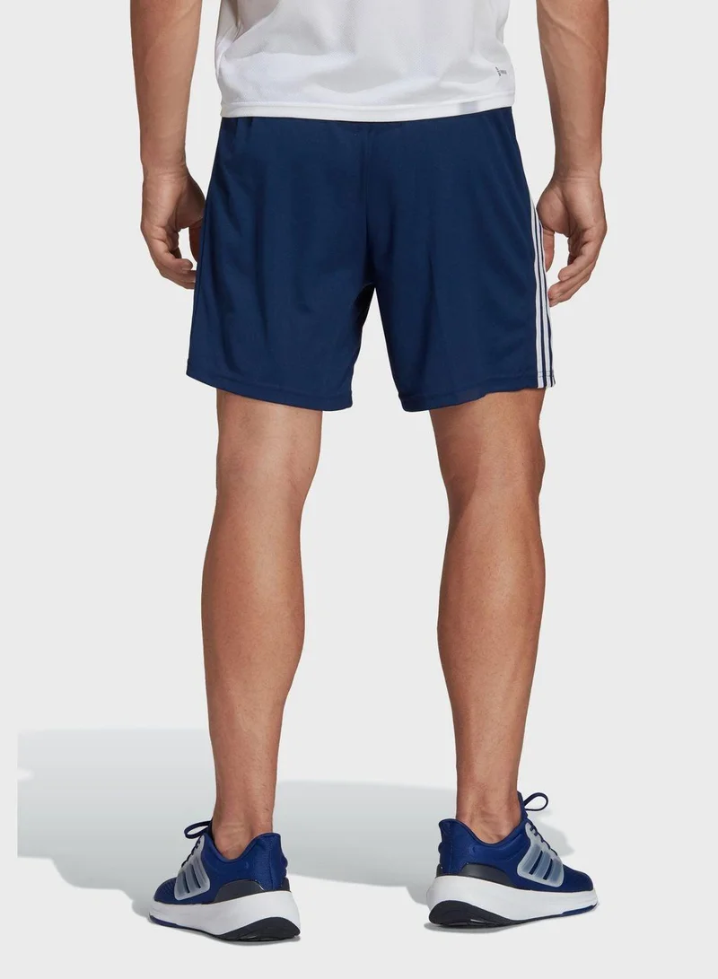 Adidas  Train Essentials Piqué 3-Stripes Training Shorts for Men | Best Price UAE