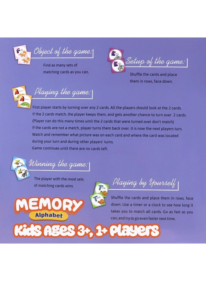 Point Games Adorable Memory Match Game (Alphabet Memory Match Game) - Image 4