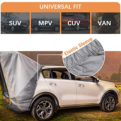 HEYTRIP SUV Tailgate Tent with Awning Shade Waterproof Windproof Hatchback Camping Car Tent, Universal Fit Most SUV/Van/MPV/CUV, Gray - Image 4