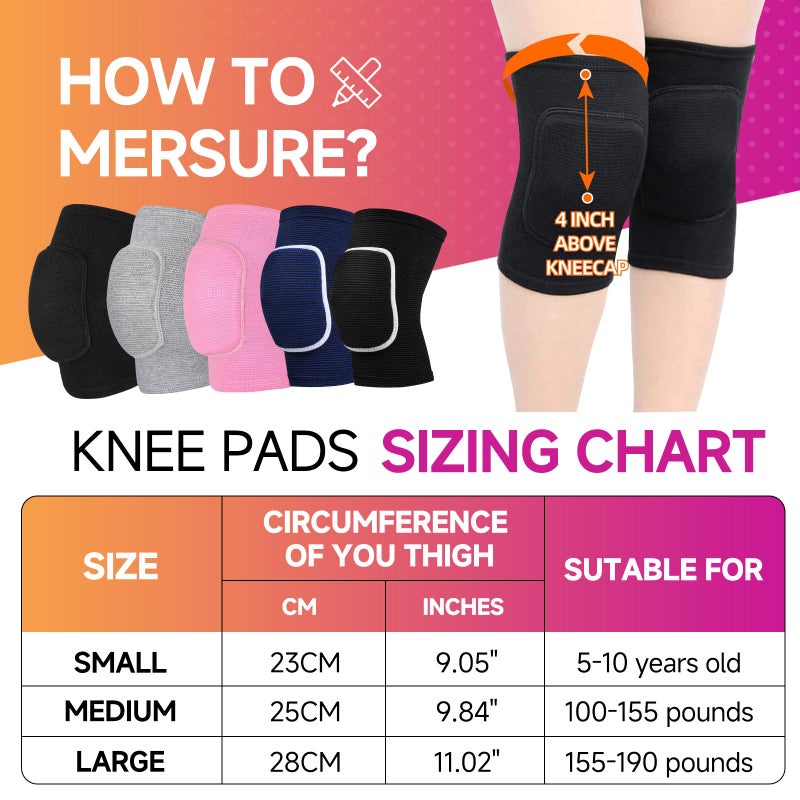 Hisffog Volleyball Knee Pads For Women  Men  Youth  Girls  Kids  Knee Brace For Volleyball Basketball Football Dance Yoga Tennis Running Cycling Workout Climbing Wrestling - Image 2