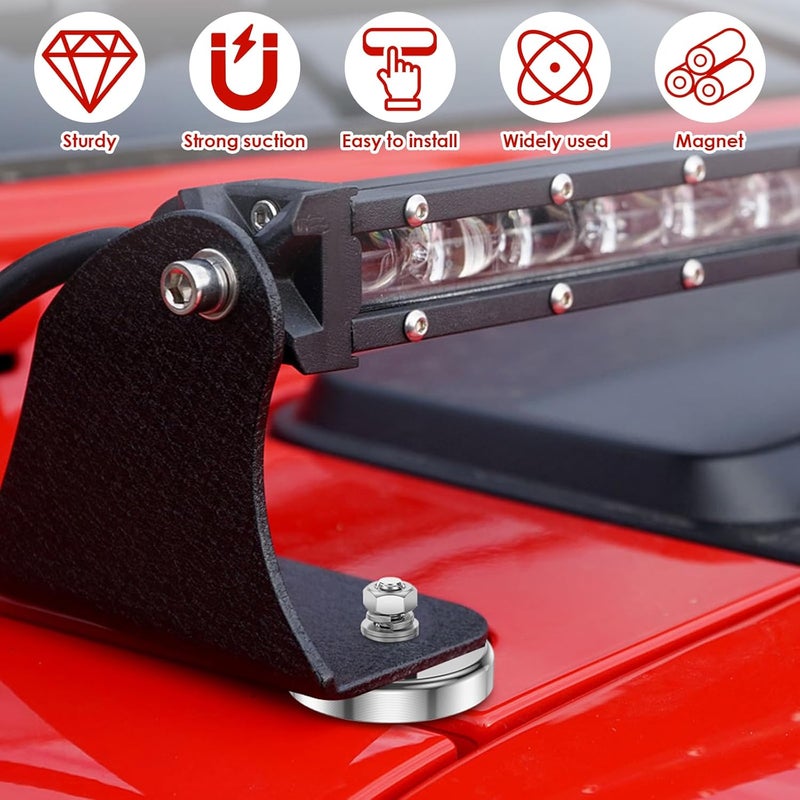 Heavy Duty 150lb Pulling Force Neodymium Cup Magnets With M6 Thread Bolts 12Pcs Set - Image 4