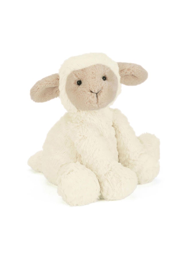 Jellycat دميه خروف فادلودل 23 سم، خروف كريمي ناعم محشو، هدية مريحة - Image 1