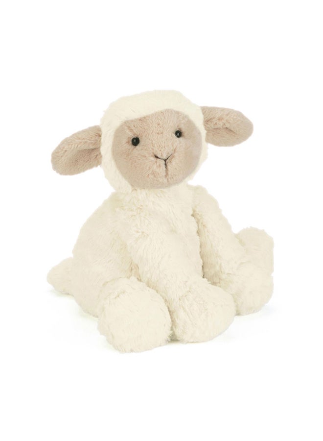 Jellycat دميه خروف فادلودل 23 سم، خروف كريمي ناعم محشو، هدية مريحة - Image 4