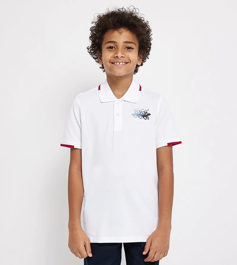 Solid Short Sleeves Polo T-Shirt
