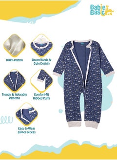 Babies Basic 100% Cotton Printed Long Sleeves Jumpsuit/Romper/Sleepsuit For Babies  - Image 5