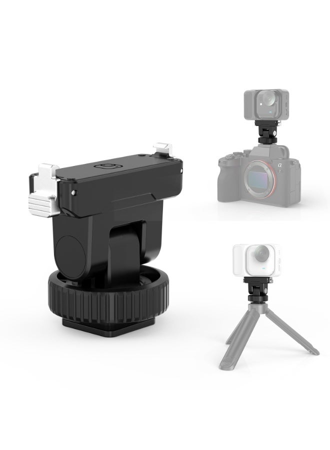 بولوز قاعدة فك سريع مغناطيسية لـ Insta360 GO Ultra – ملحق توسيع كاميرا، حامل من ABS وألومنيوم، تثبيت آمن في ثانية، إمالة قابلة حتى 75°، مزود بمنفذ 1/4 وحذاء بارد - Image 1