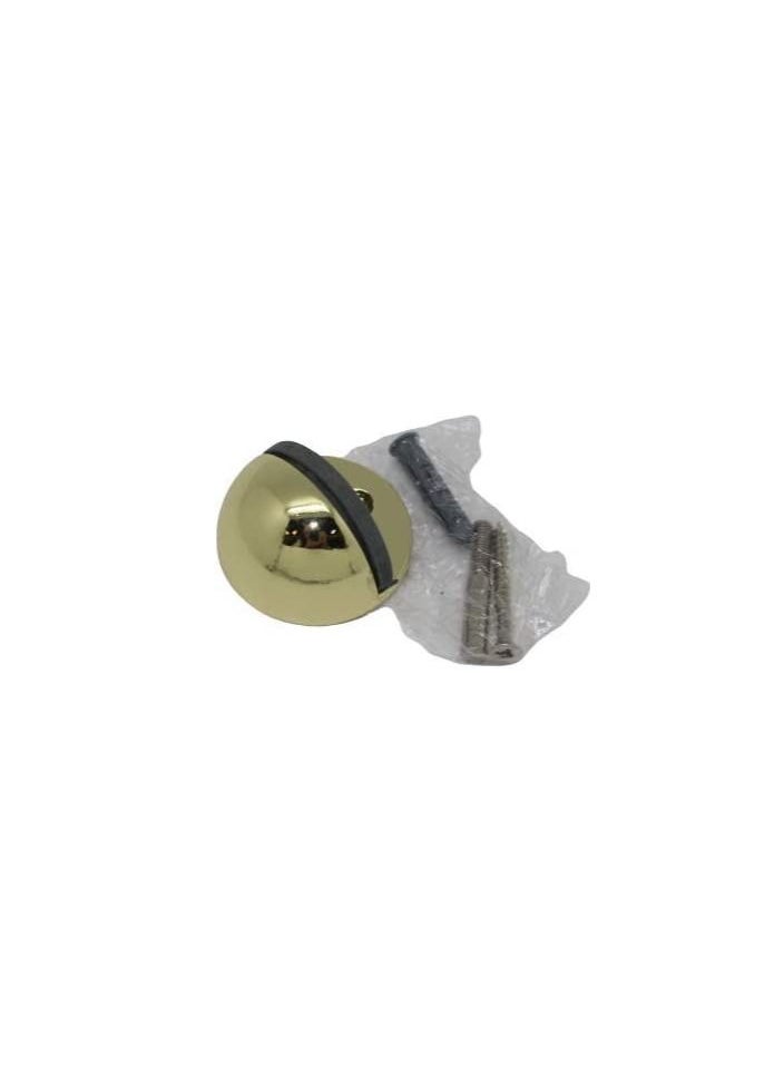 ROBUSTLINE Robustline Door Stopper | Half Round Floor Mount | Heavy Duty Brass Plated Finish  - Image 2