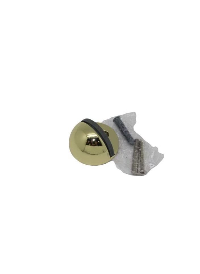 ROBUSTLINE Robustline Door Stopper | Half Round Floor Mount | Heavy Duty Brass Plated Finish  - Image 3