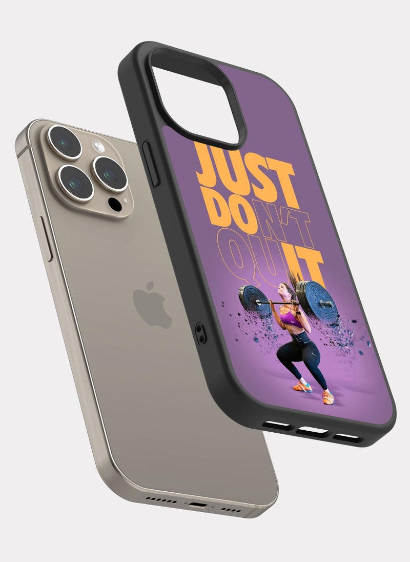 PXLAAT iPhone 15 Pro Max case cover Just Don't Quit - Image 2