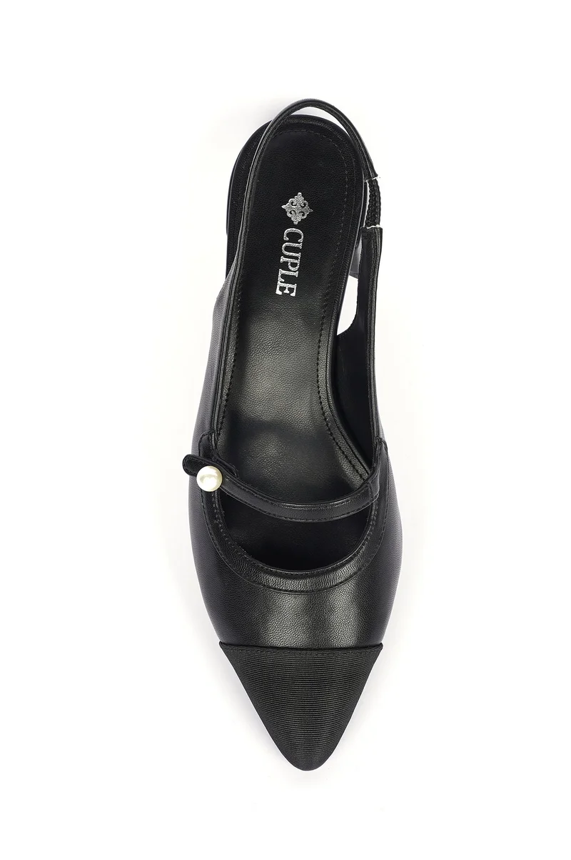 كابلي صندل بكعب أنيق وتصميم سلينجباك مثير