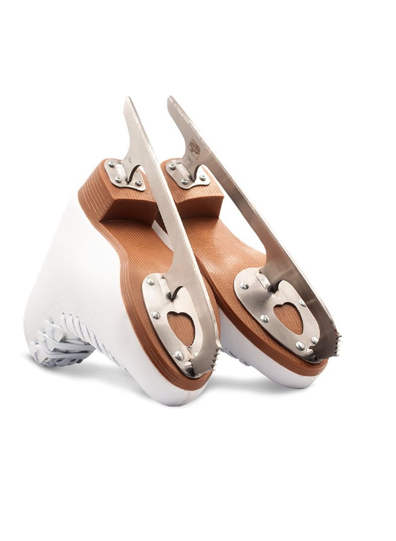 OVERS Figure Ice Skates Full Set for girls and Women Soft Snow Flakes Ice Skating Boot - Image 5