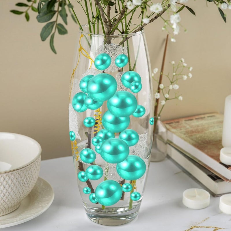 ZEBMOON 100 Pcs Floating Pearls 14/20/33MM hulv - Image 5