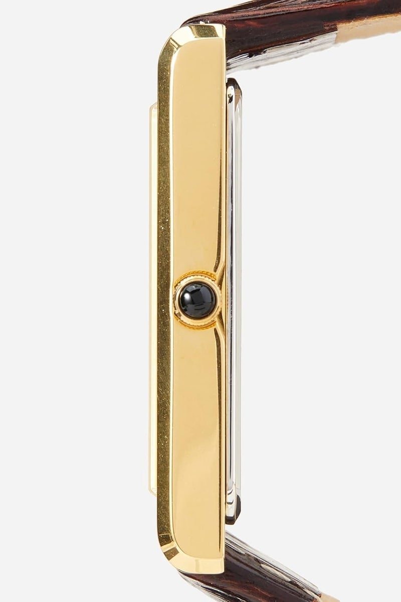 Seiko SWR064P1 Essentials Gold-Tone Rectangular Quartz Men's Watch - Image 3