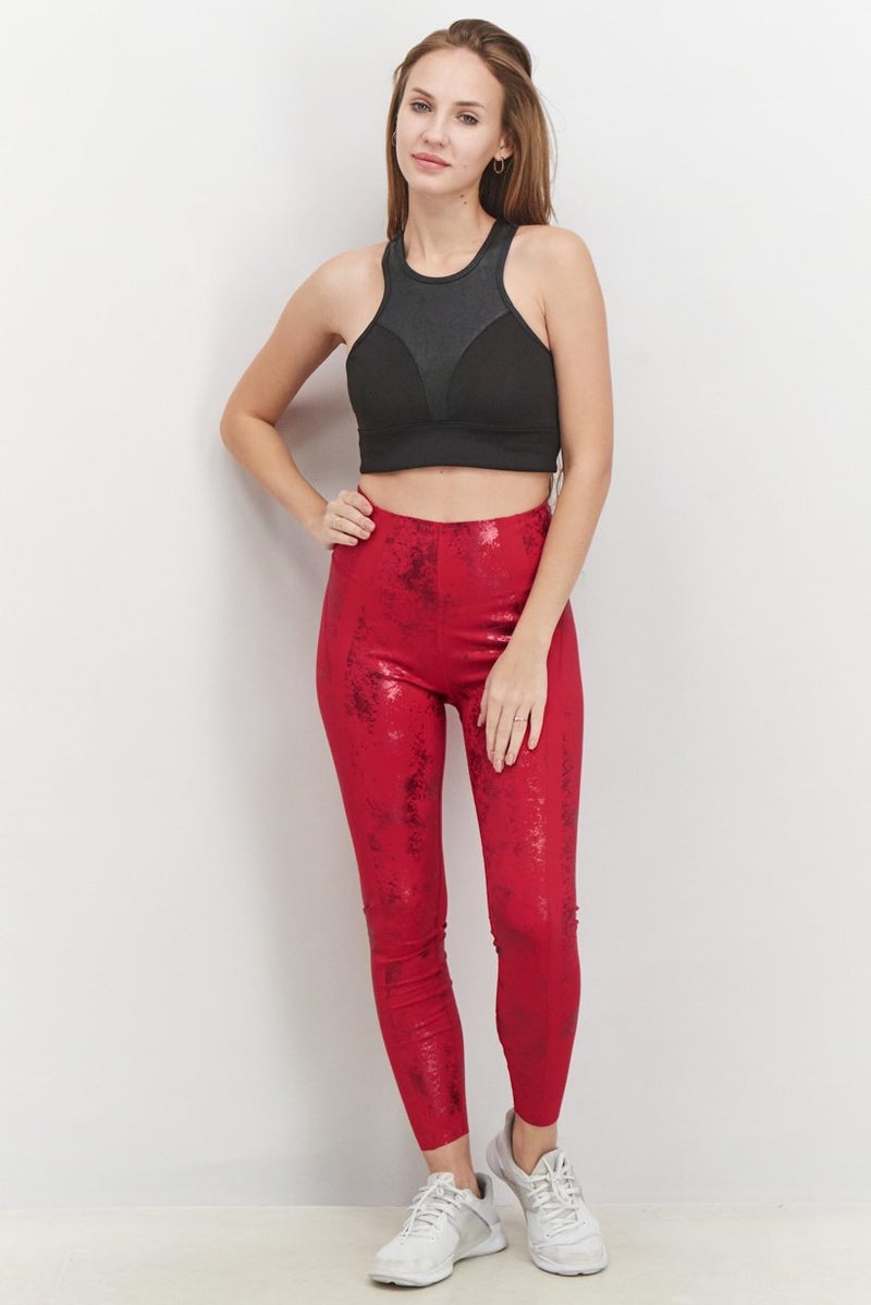 PUMA سروال تدريب نسائي بقصة عادية، أحمر فراولة - Image 3