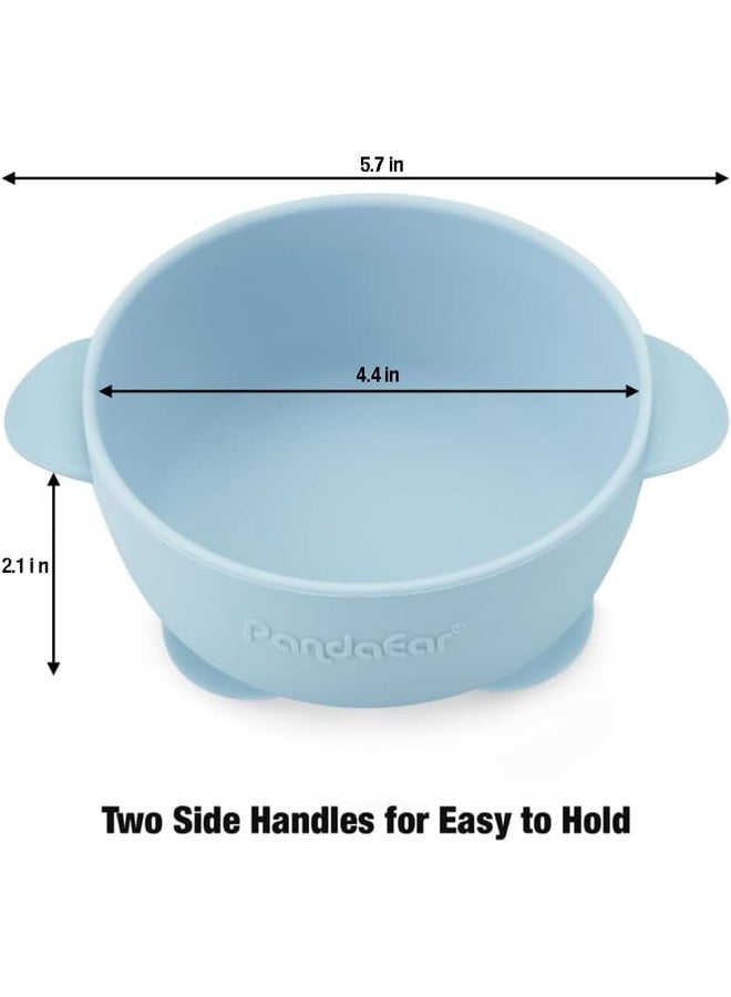 PandaEar 3 x Baby Suction Bowls with Lids - Image 3