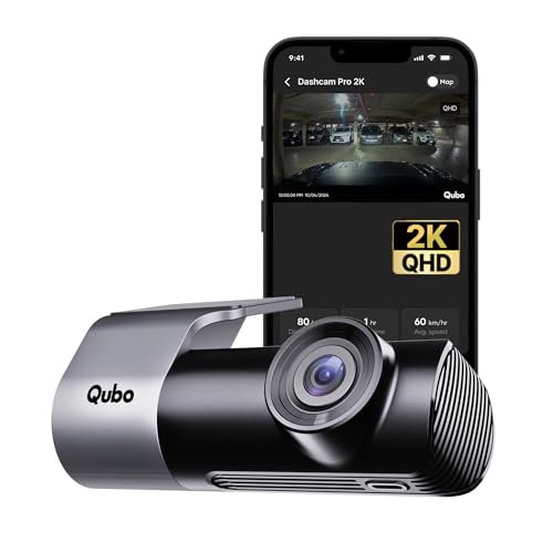 Qubo Car DashCam Pro 2K QHD by Hero Group | Made in India | USB Input | Wide Angle View | G-Sensor | Wi-Fi | Emergency Recording | Supports Up to 1 TB SD Card - Image 1