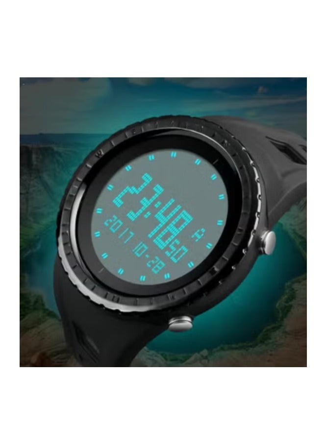 Nariele Water Resistant Digital Watch CK1246 - 49 mm - Black