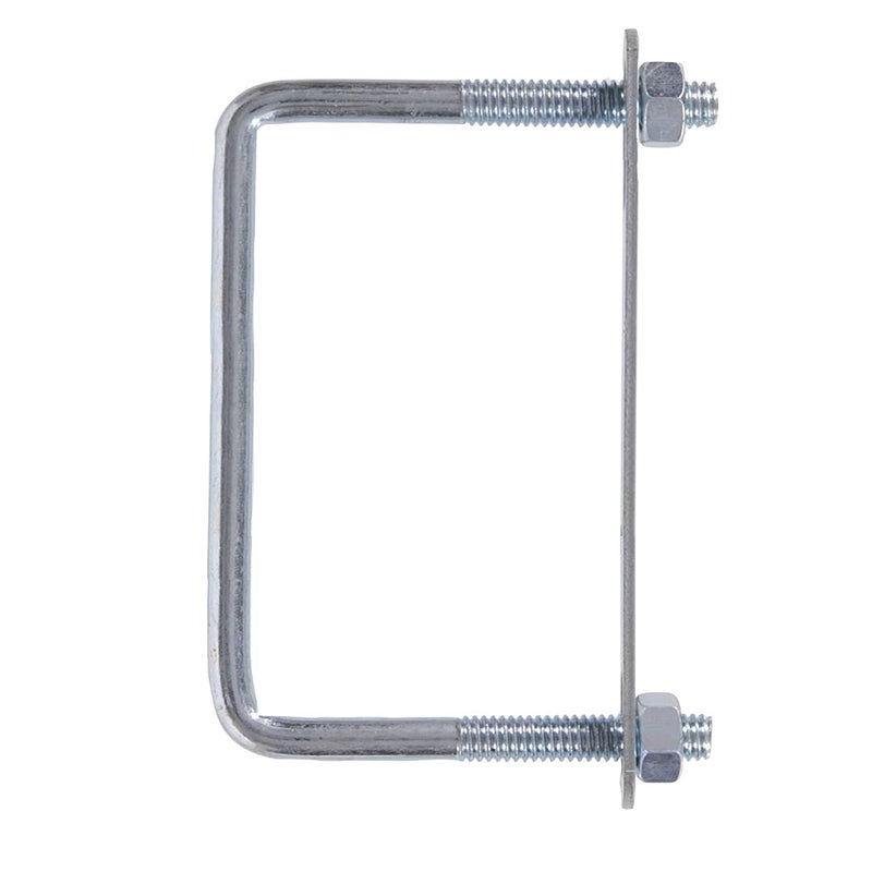Hardware Essentials 320898 Square U-Bolt-3/8X3Lx4W  Zinc - Image 1