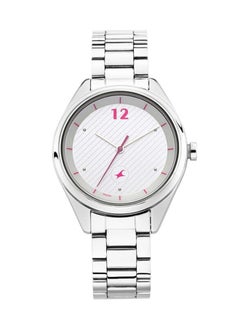 fastrack Fastrack Quartz Analog Silver Dial Stainless Steel Strap Watch for Girls  - Image 1