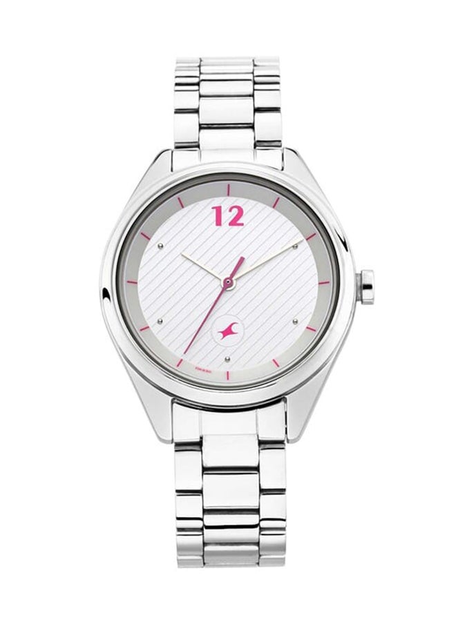 fastrack Fastrack Quartz Analog Silver Dial Stainless Steel Strap Watch for Girls  - Image 1