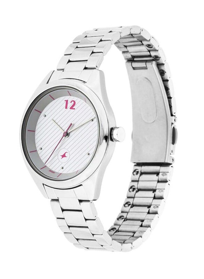 fastrack Fastrack Quartz Analog Silver Dial Stainless Steel Strap Watch for Girls  - Image 3