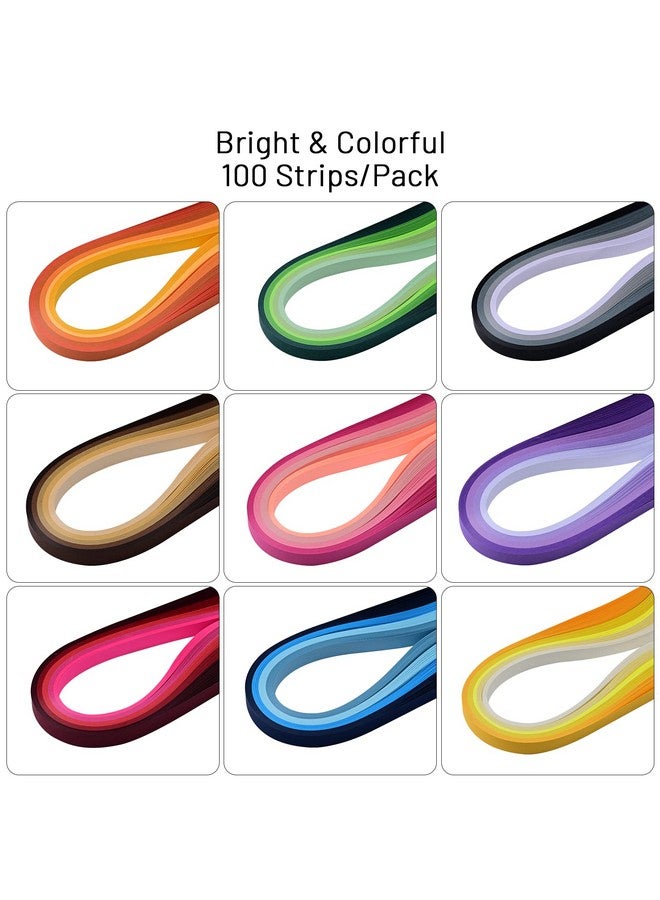 YURROAD 10Mm X 39Cm Paper Quilling Strips Kits 900 Strips  - Image 3