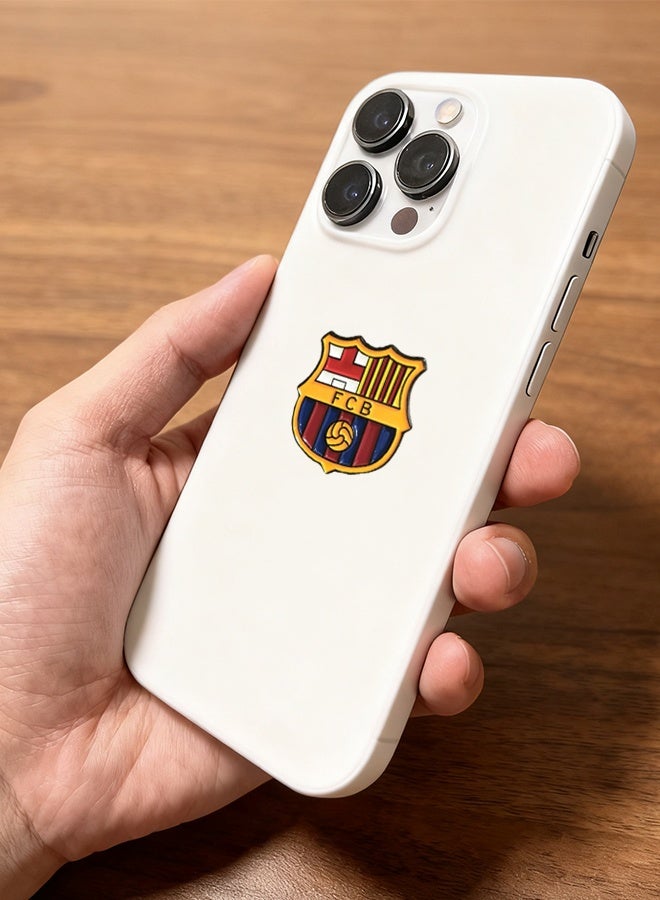2 Pcs Barcelona Metal Sticker for Mobile or Any Smooth Surface Small Size Phone Sticker - Image 4