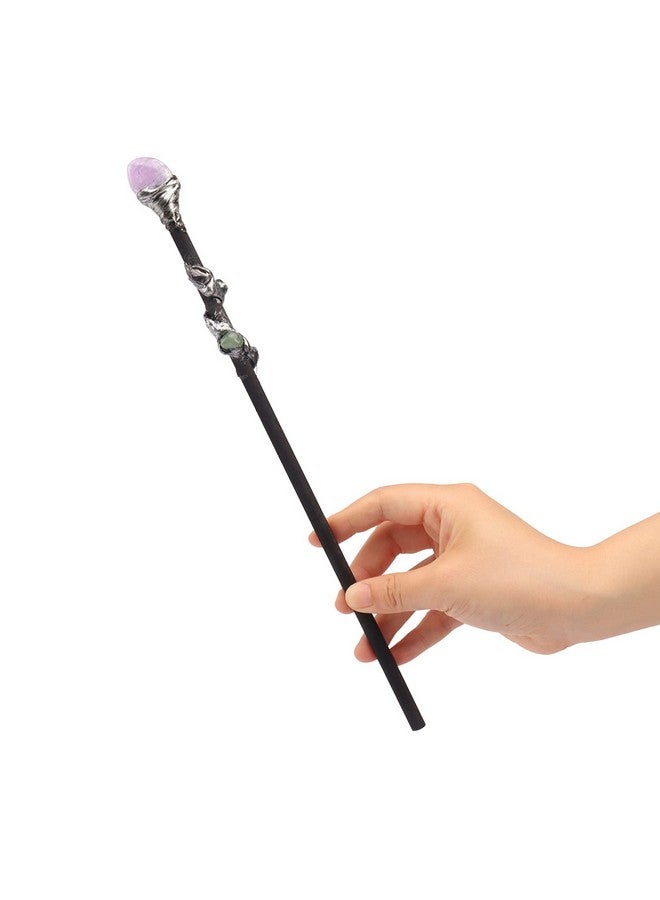 Rich Boxer Fine Handcrafted Amethyst Crystal Magic Wand Cosplay Magic Wand for Witches and Wizards - Image 1