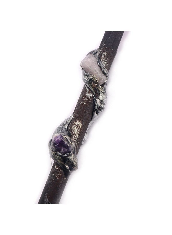 Rich Boxer Fine Handcrafted Amethyst Crystal Magic Wand Cosplay Magic Wand for Witches and Wizards - Image 4