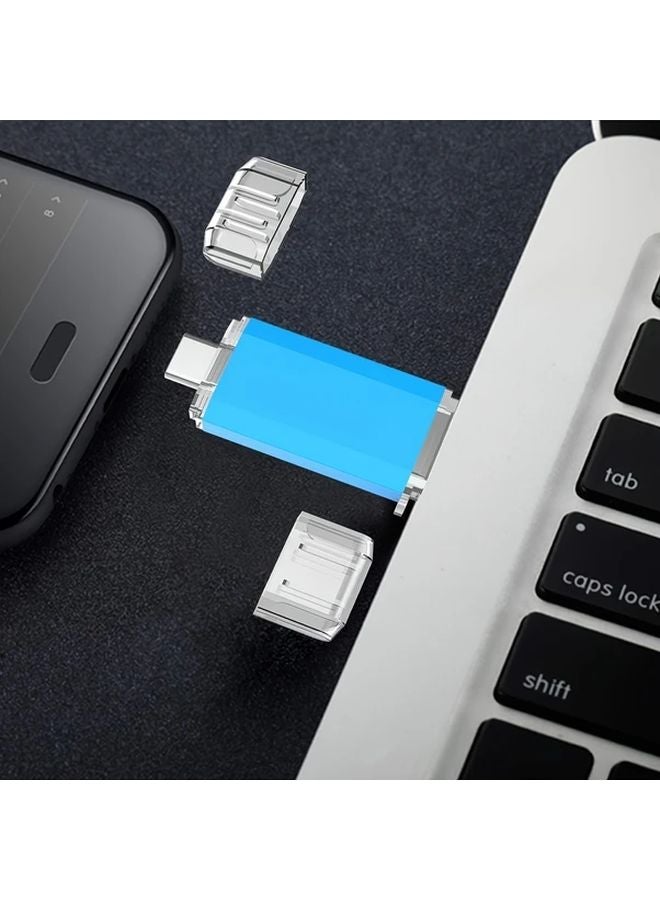 LansTen 128GB USB C Flash Drive 2 in 1 USB 3 1 and Type C Thumb Drive High Speed 90 MB s OTG for Huawei MacBook - Image 3