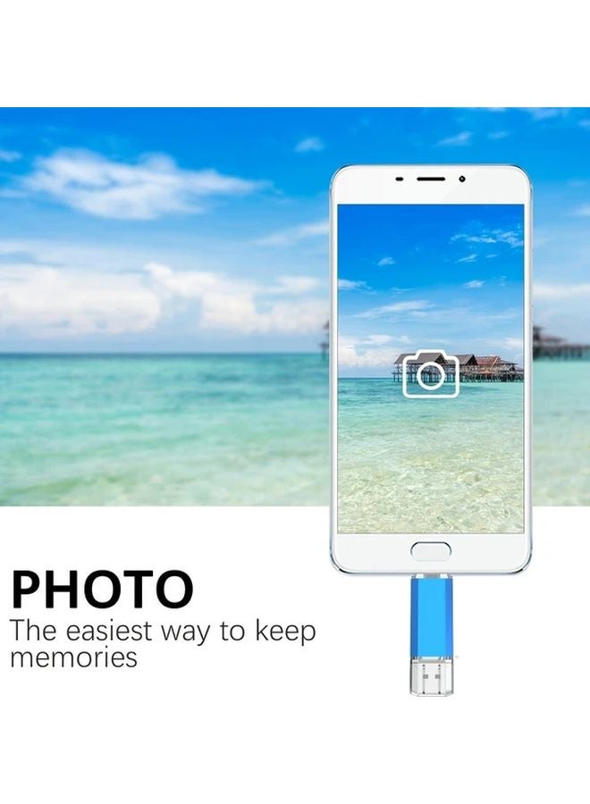 LansTen 128GB USB C Flash Drive 2 in 1 USB 3 1 and Type C Thumb Drive High Speed 90 MB s OTG for Huawei MacBook - Image 5