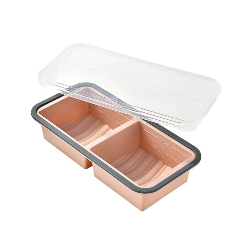 Silicone Food Storage Containers with Microwave Safe Design - Modern and Practical