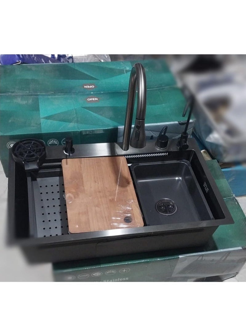 حوض سمارت 76 فى 45 مع الخلاط وحننفية الفلتر والصفاية وغسالة الاكواب والصرف