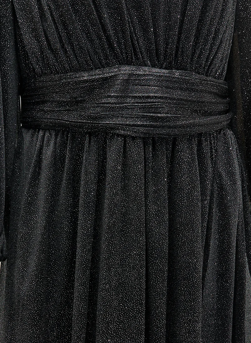 Khizana Plus Size Shimmer A-Line Dress