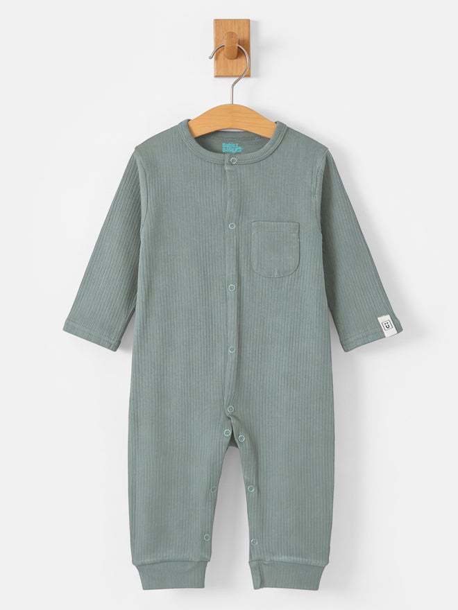 Babies Basic Premium Ribbed Cotton Sleepsuit/Romper - Image 4