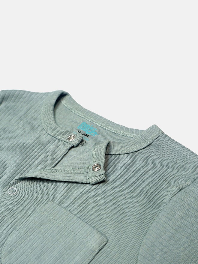 Babies Basic Premium Ribbed Cotton Sleepsuit/Romper - Image 5