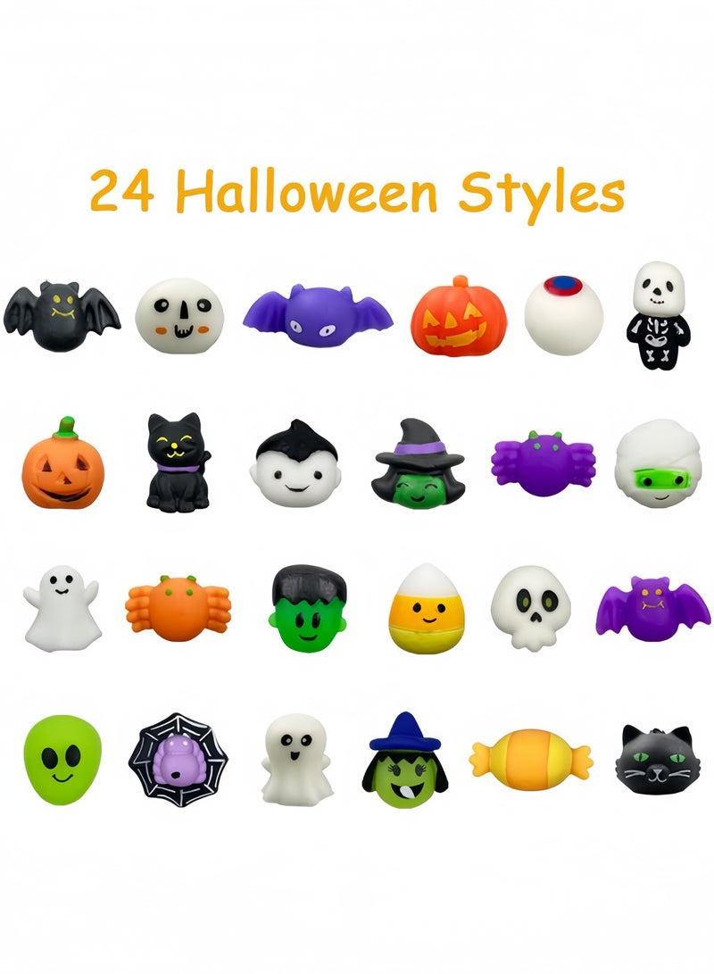 CCOVERY 48Pcs Halloween Mochi Squishy Toys Halloween Classies Character Squishy Squeeze Toys Kawaii Squishies Fidget Toys Halloween Party Favors Treat Bags Gifts for Trick or Treat - Image 5