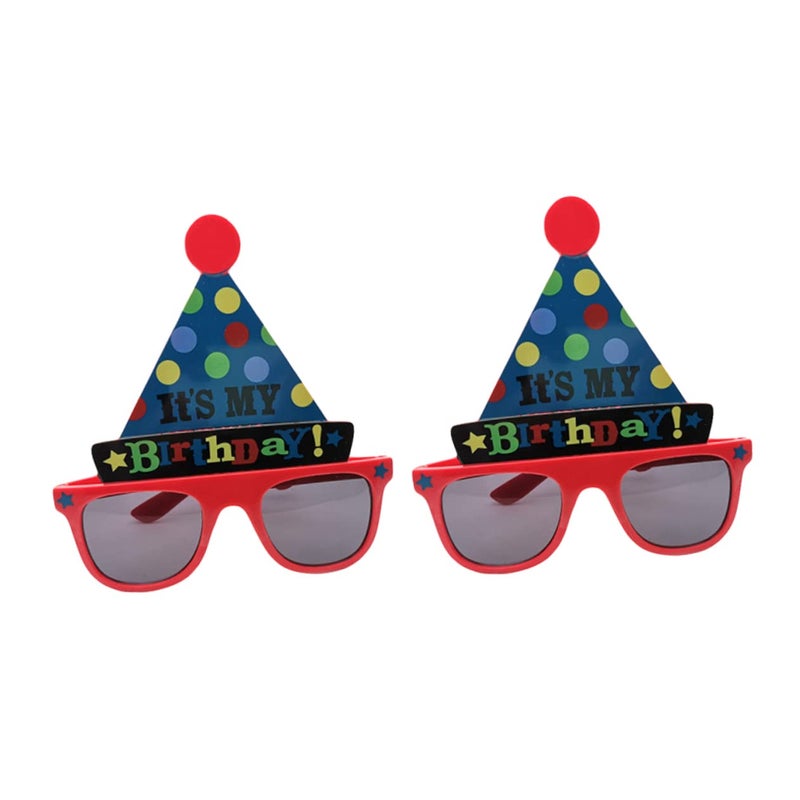 Fun Birthday Glasses Hats 2 Pack Lightweight Photo Props For Party Celebrations - Image 2