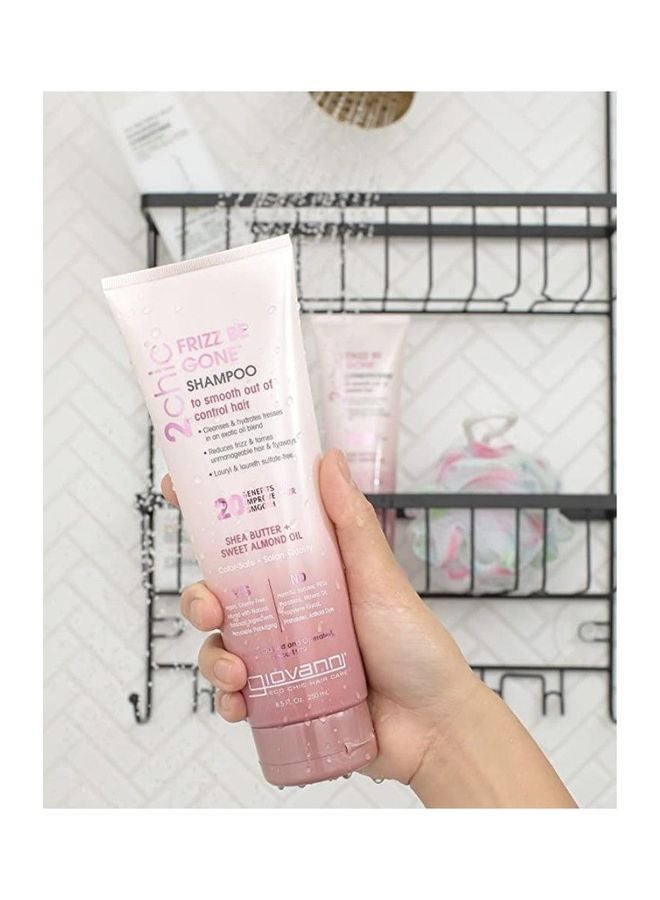Giovanni Frizz Be Gone Shampoo To Smooth Out Of Control Hair Shea Butter Sweet Almond Oil 250ml - Image 4