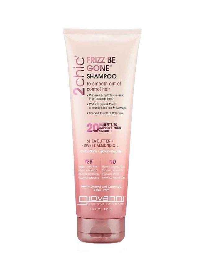 Giovanni Frizz Be Gone Shampoo To Smooth Out Of Control Hair Shea Butter Sweet Almond Oil 250ml - Image 1