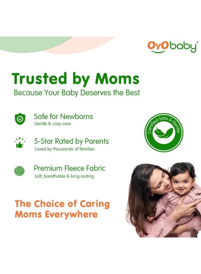 OYO BABY Newborn Hooded
  Baby Blanket with Embroidery – Wearable Wrapper Sleeping Bag (0-6 Months,
  White, I Love PAPA) - Image 2