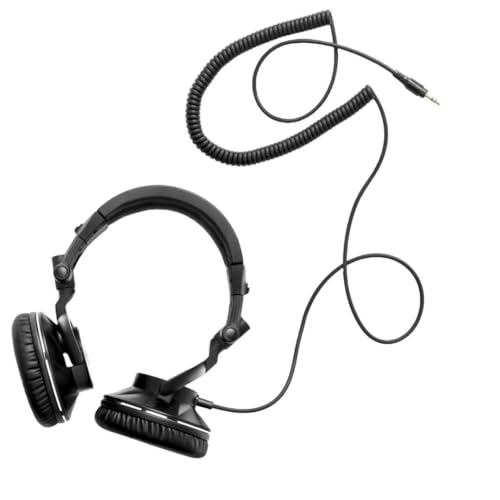 Hercules HDP DJ60 Closed-Back Over-Ear DJ Headphones with Optimal Noise Isolation, Circumaural Design, Attached Spiral Cable, and Ultra-Soft Ear Pads (Black) - Image 2