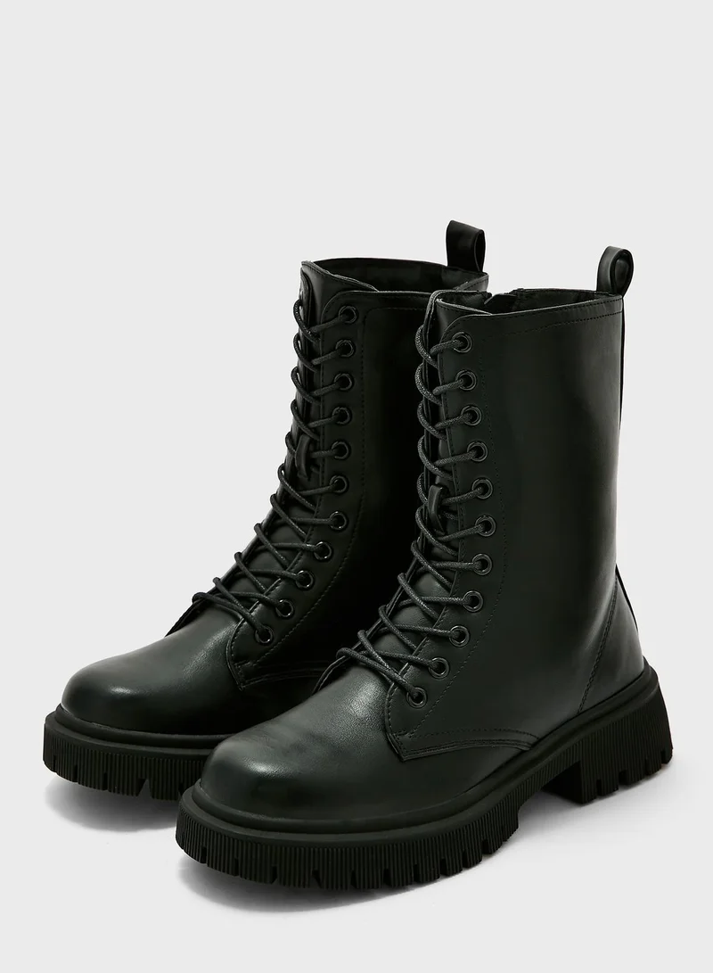 NEW LOOK Lace Up Boots